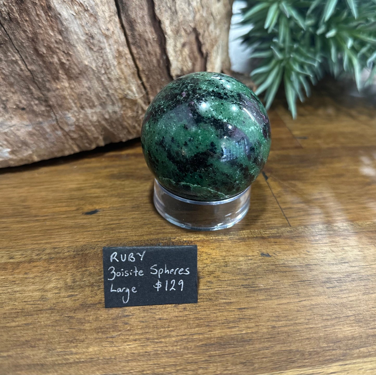 Ruby Zoisite Sphere