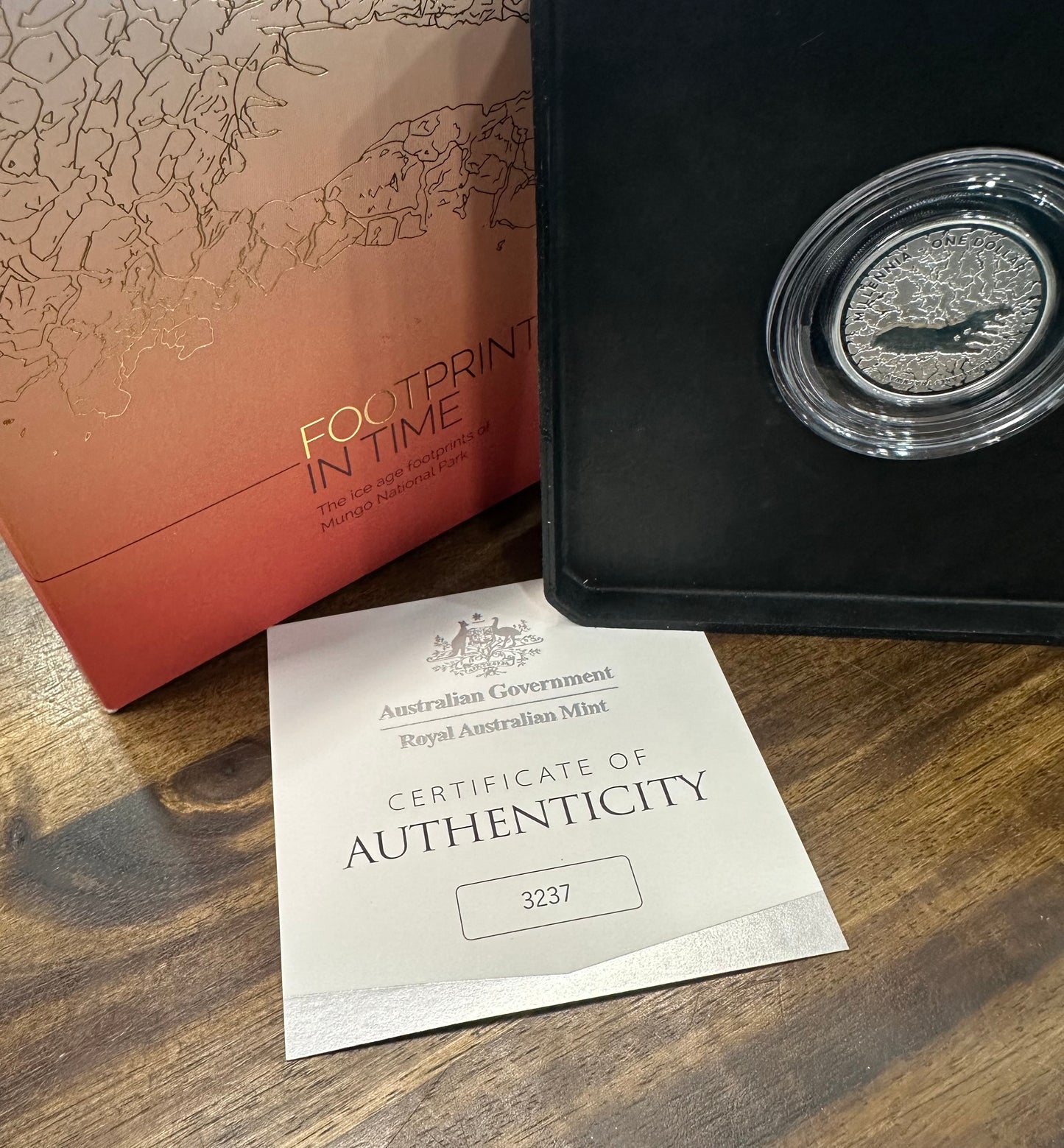 Mungo Footprints 1/2oz Silver Proof Coin • 2021