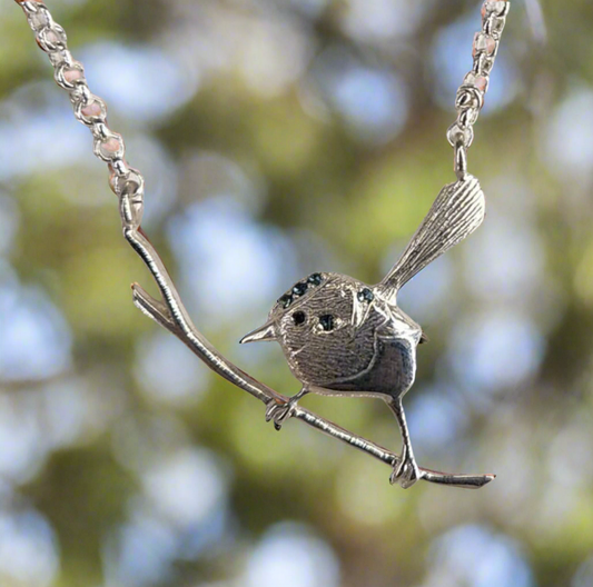Superb Fairy Wren Pendant (small)
