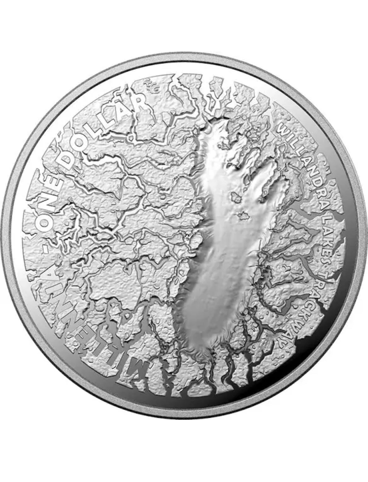 Mungo Footprints 1/2oz Silver Proof Coin • 2021