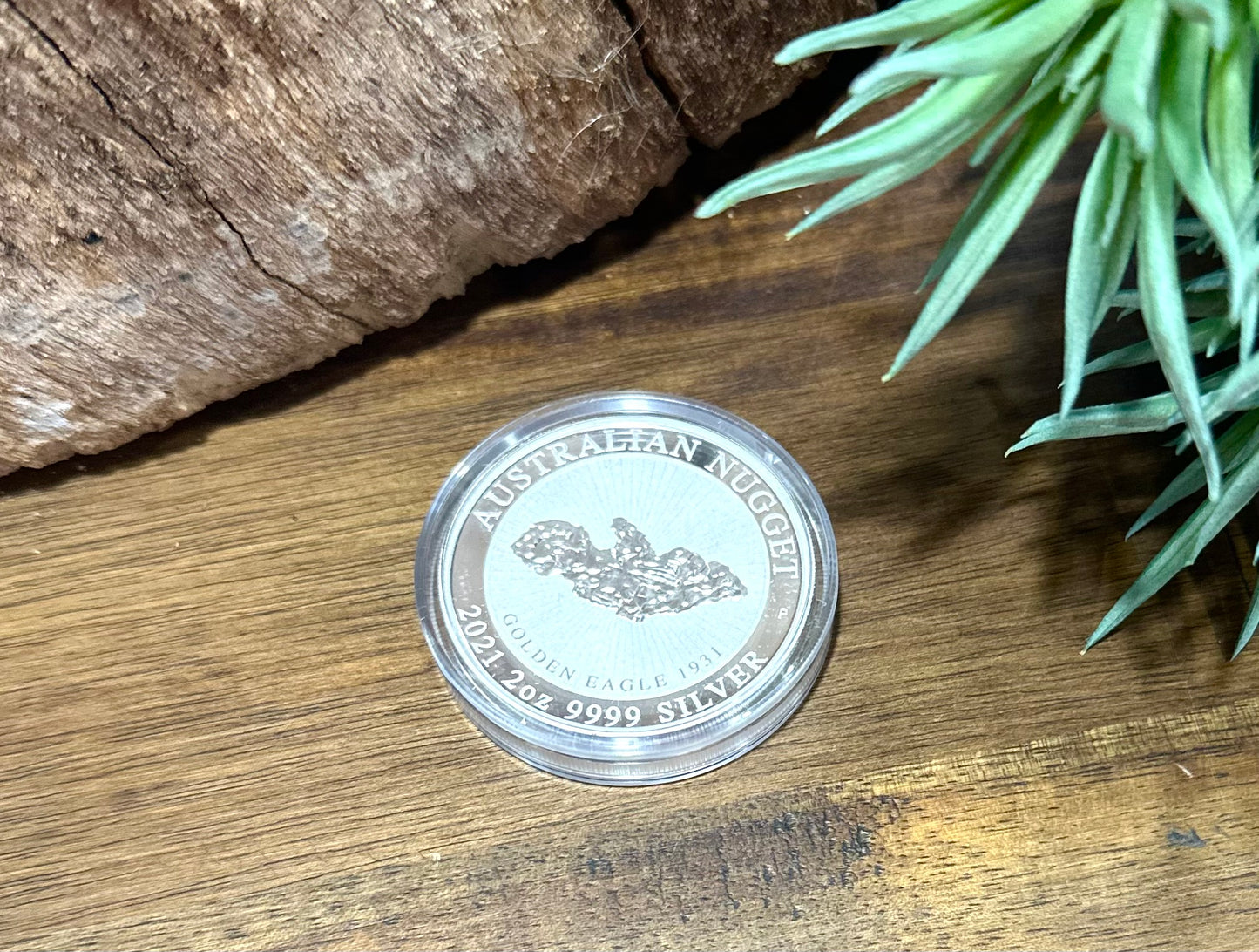 $2 Golden Eagle Nugget 2oz Silver Bullion Coin • 2021