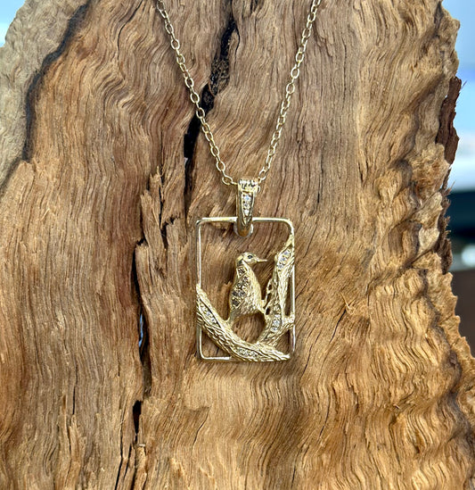 Brown Tree Creeper Pendant