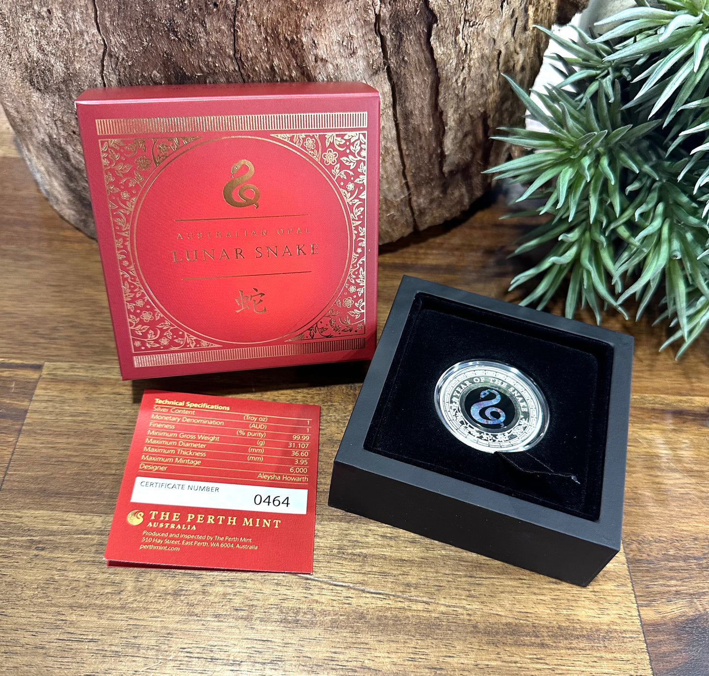 Year Of The Snake Opal 1oz Silver Proof Coin • 2025