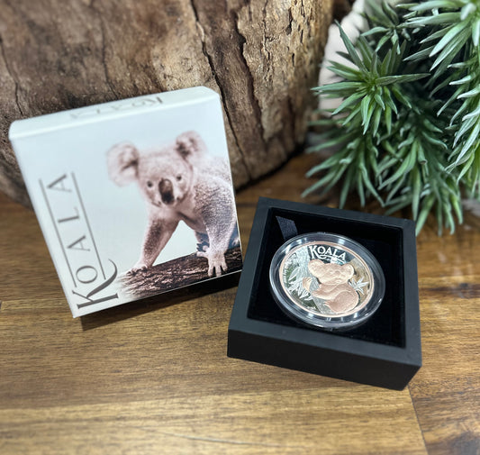 $8 Australian Koala 5 Oz Silver Proof High Relief Gilded Coin
Limited • 2024