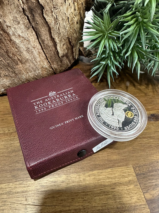 $2 2oz Silver Proof Kookaburra Spade Guinea Privy Mark • 1996