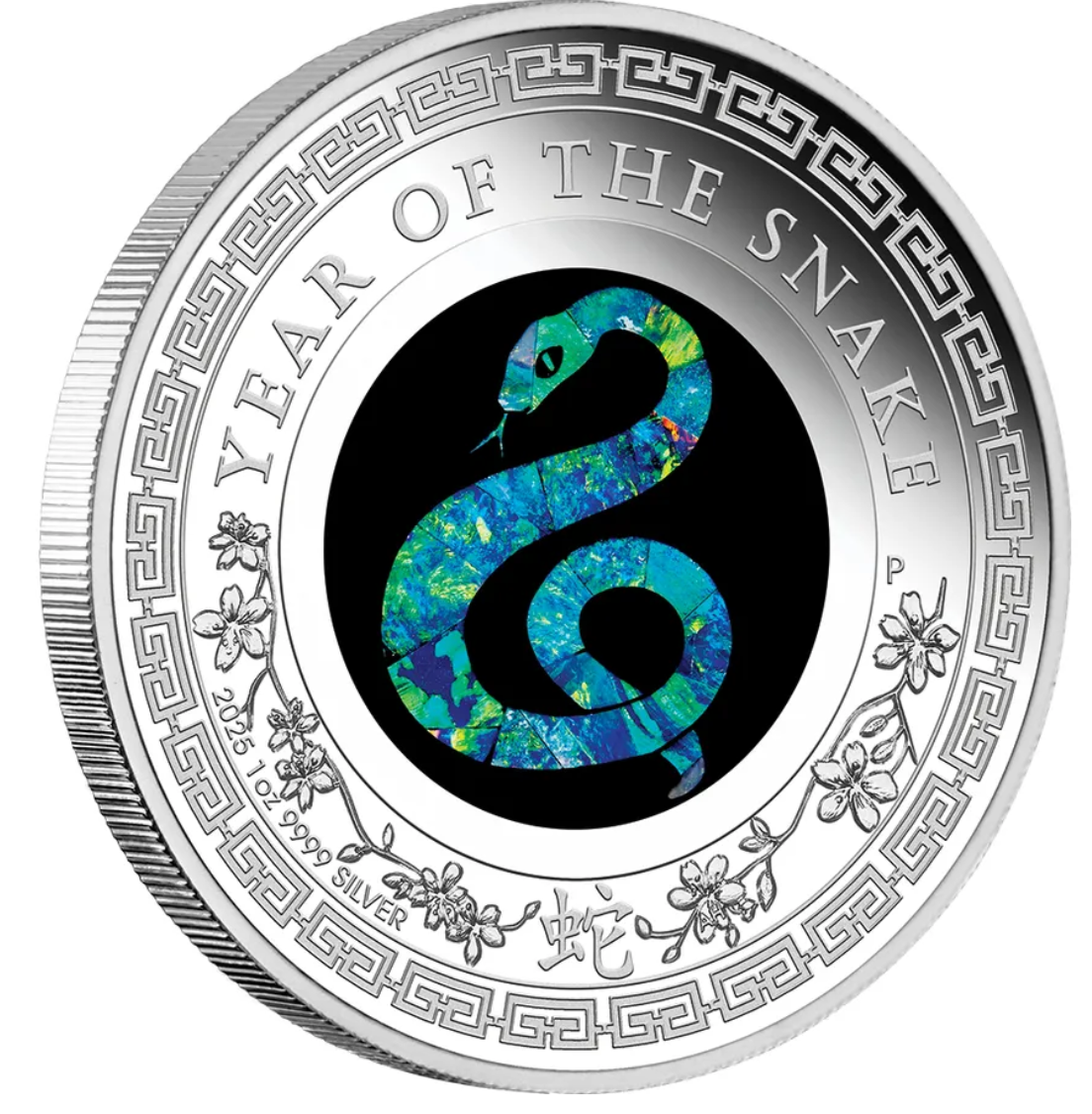Year Of The Snake Opal 1oz Silver Proof Coin • 2025