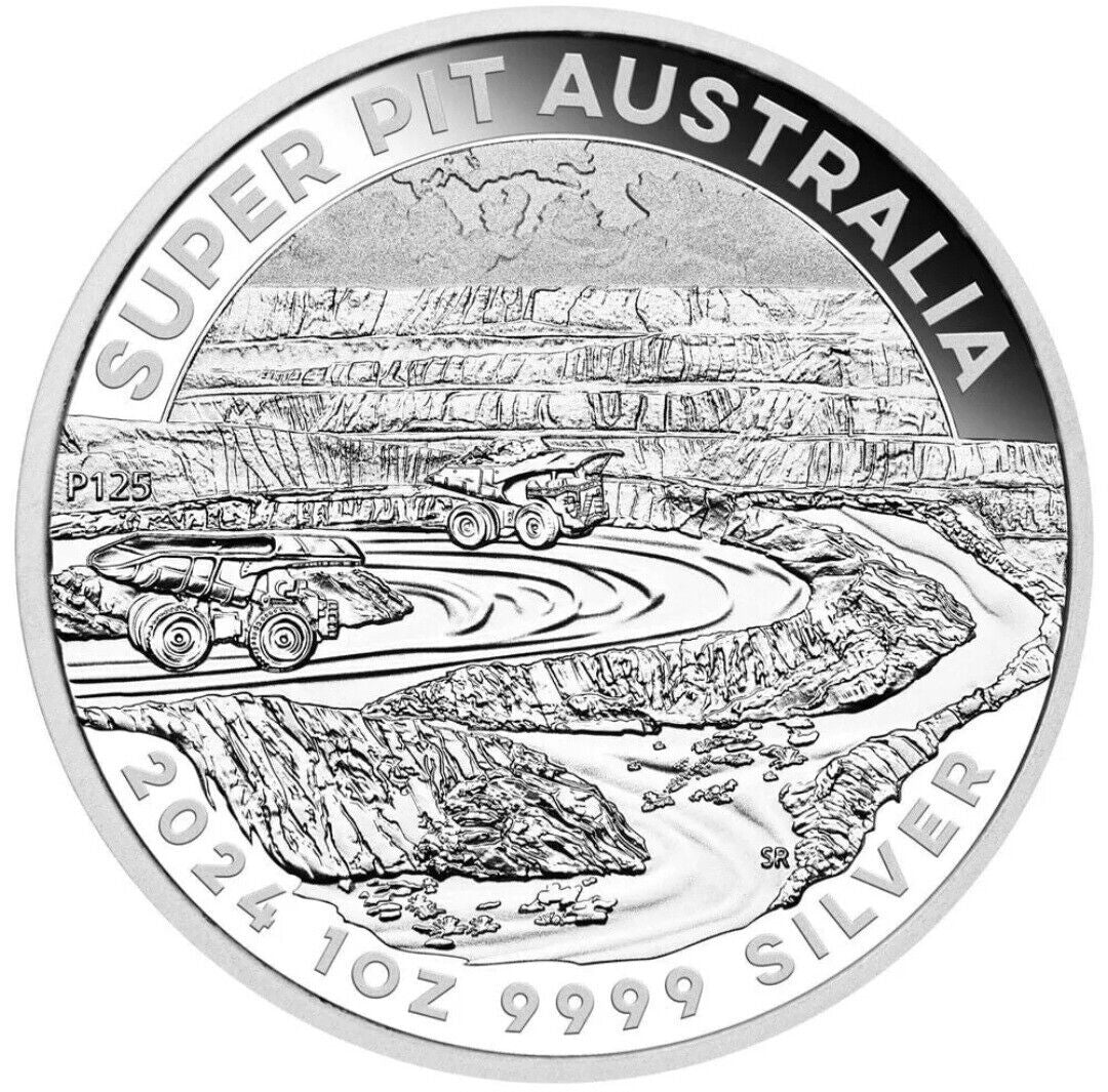 1 oz 9999 Silver Perth Mint Super Pit Australian Bullion Coin • 2024