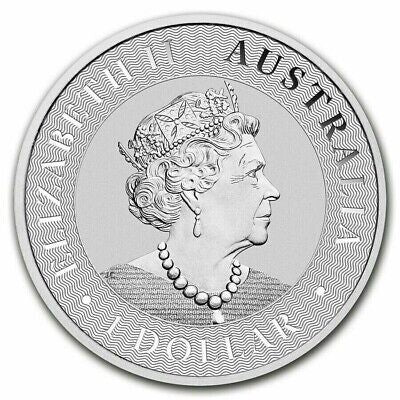1 Oz Fine Silver Red Kangaroo Perth Mint Bullion Coin • 2021