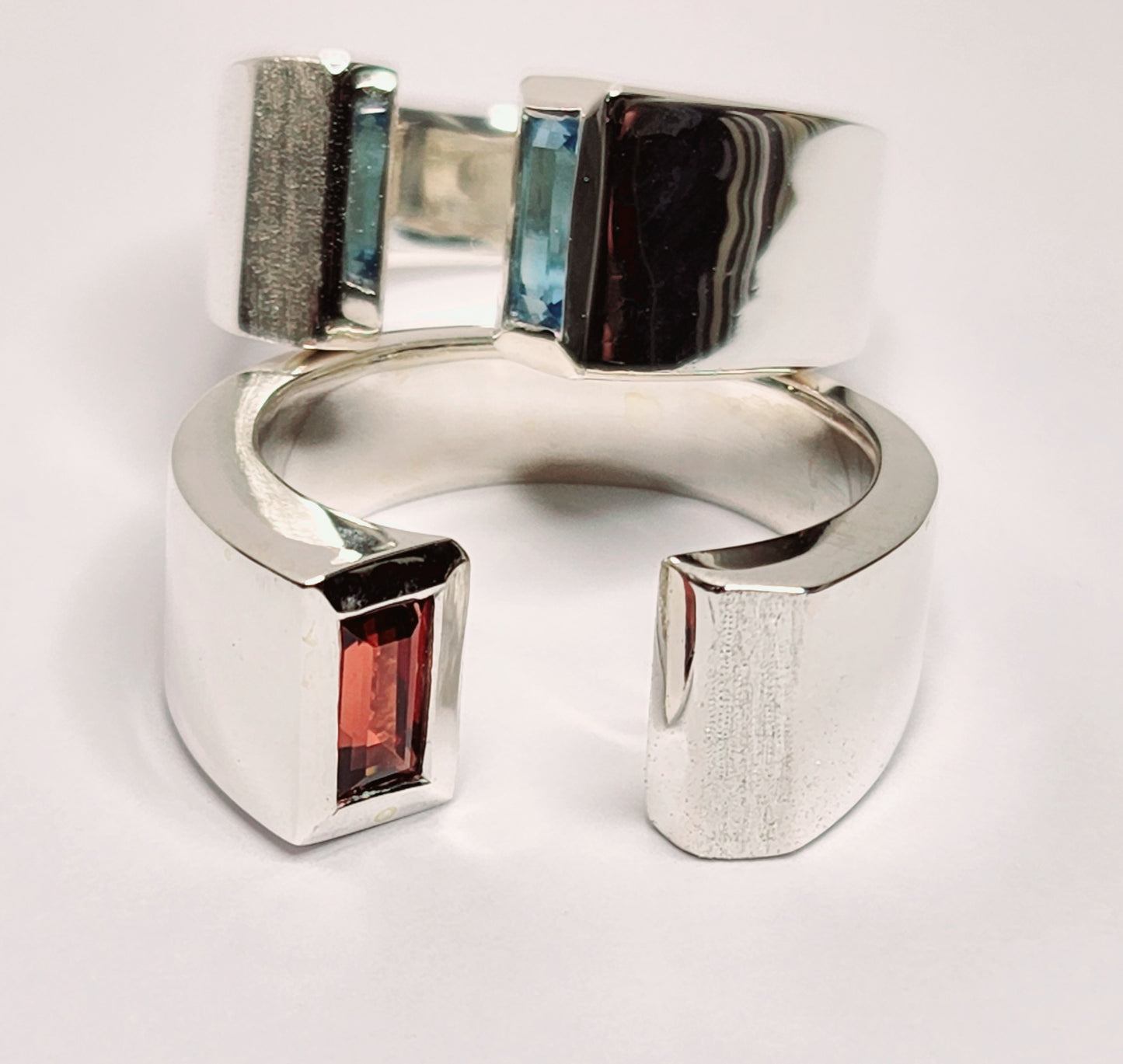 Component Ring with Garnet