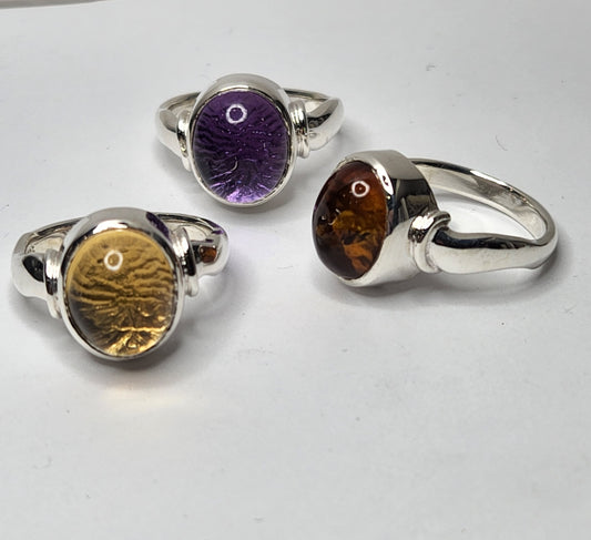 Ripple Ring - Amethyst