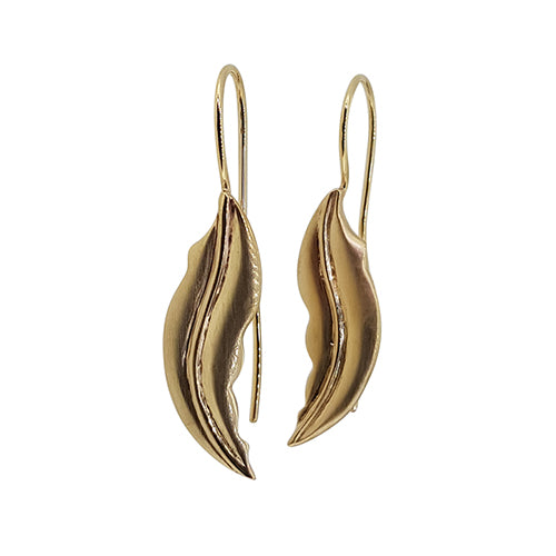 Fallen Leaves Earrings - 9ct Yellow