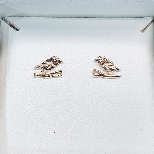 Robin Mini-studs 9ct Yellow Gold