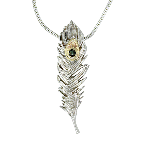 Peacock Feather Pendant