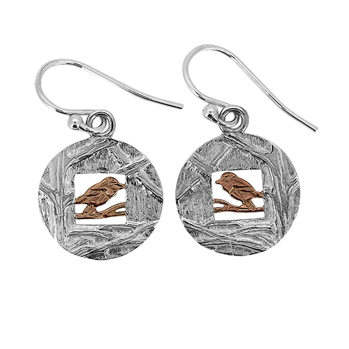 Red-capped Robin Earrings