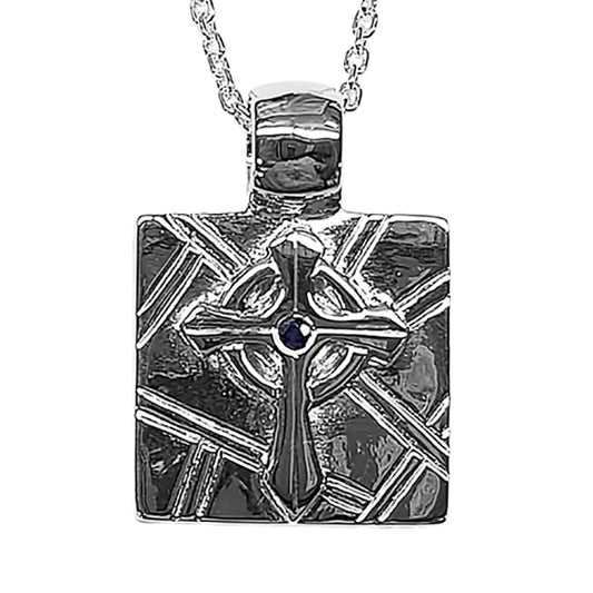 Stained Glass St Johns Cross Pendant STG