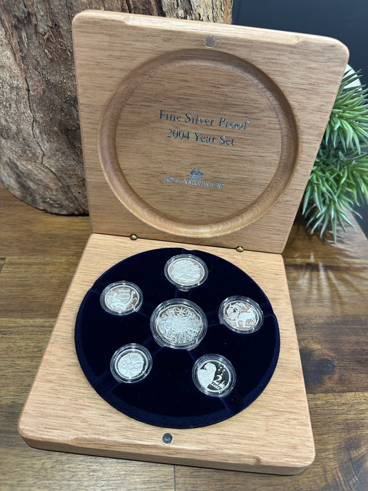 Royal Australian Mint Fine Silver Proof Year Set Silver • 2004