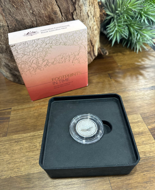 Mungo Footprints 1/2oz Silver Proof Coin • 2021