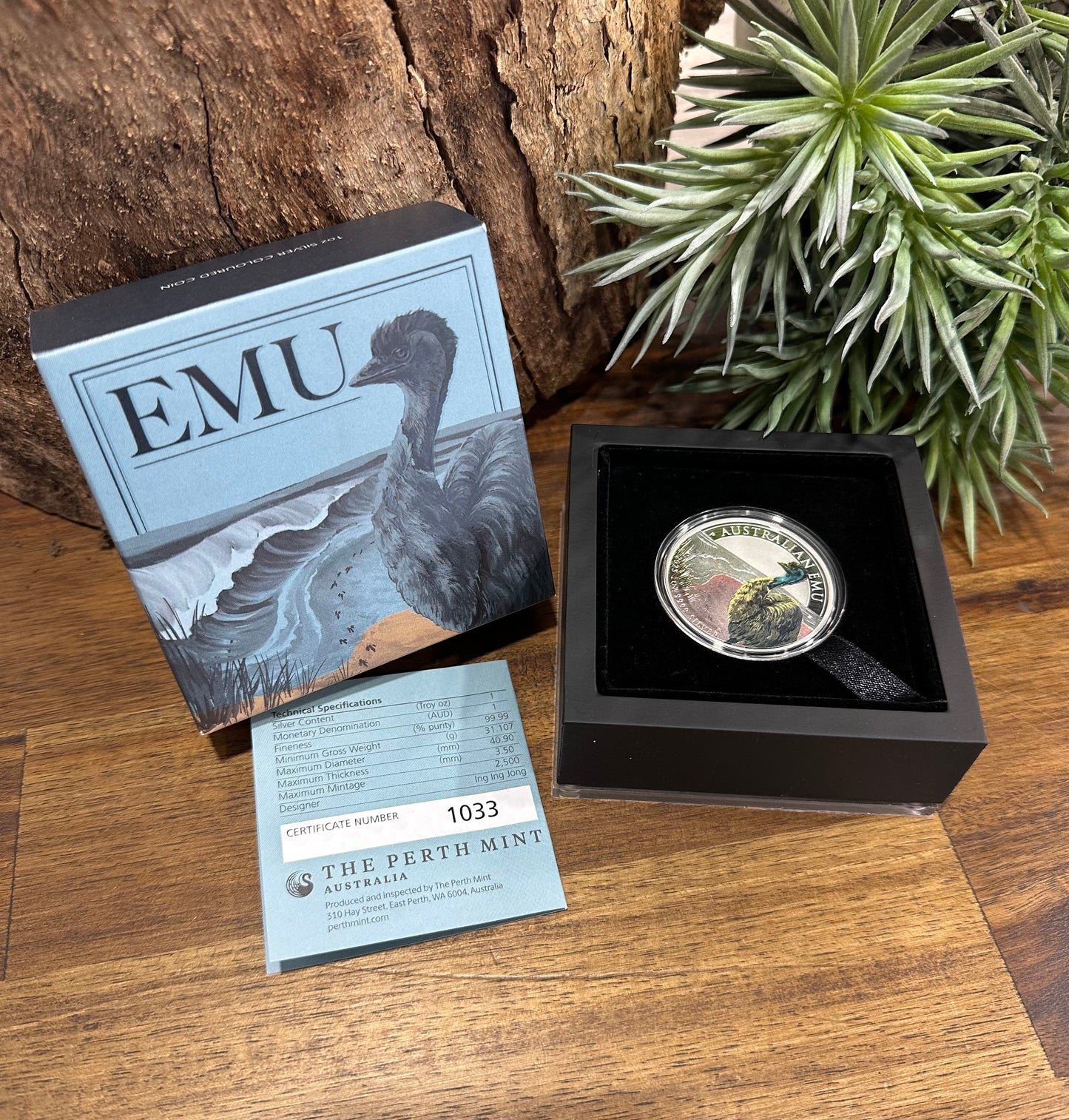 Australian Emu 1oz Silver Coloured Coin • 2025