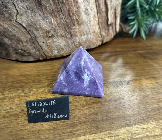 Lepidolite Pyramid