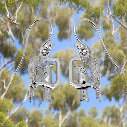 Black-faced Cuckoo-shrike Earrings