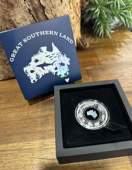 Great Southern Land 1oz Silver Proof Mother of Pearl Coin • 2021