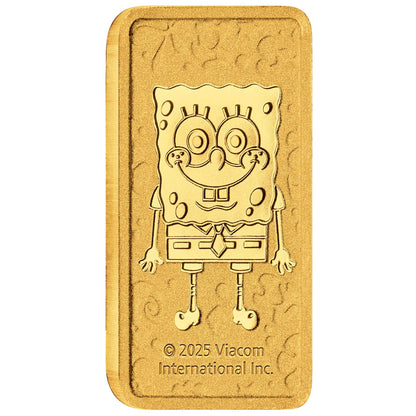 SpongeBob SquarePants 1g Gold Minted Bar • 2025