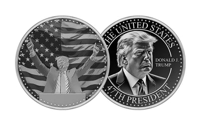 2024 Silver Donald Trump 47th President Round 1oz