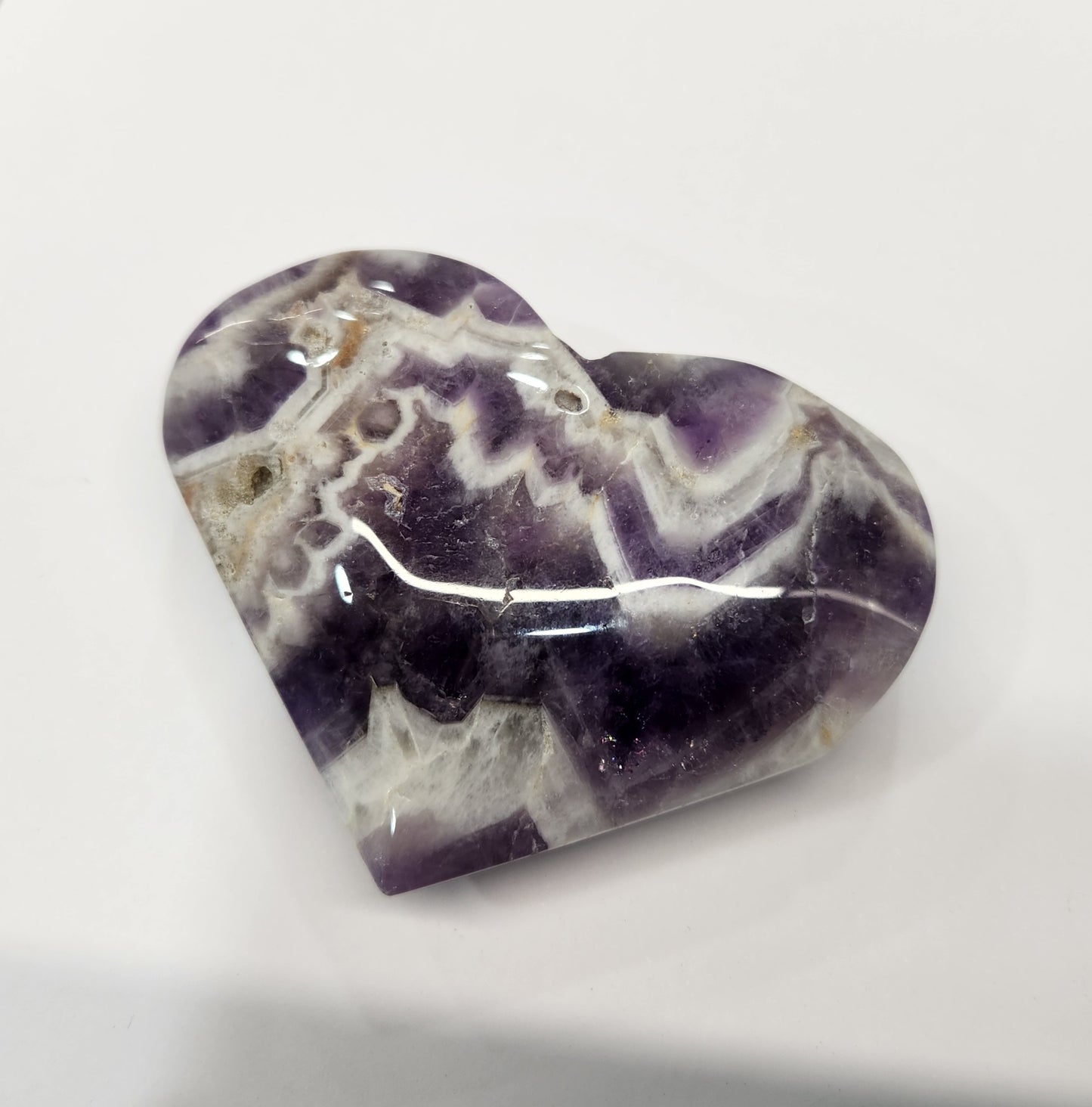 Amethyst Chevron Heart