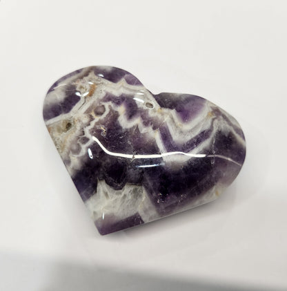 Amethyst Chevron Heart