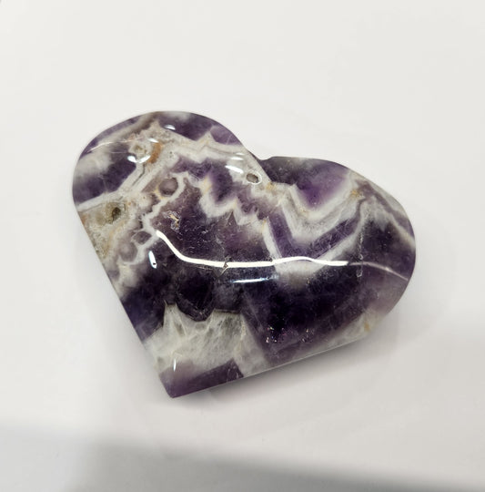 Amethyst Chevron Heart