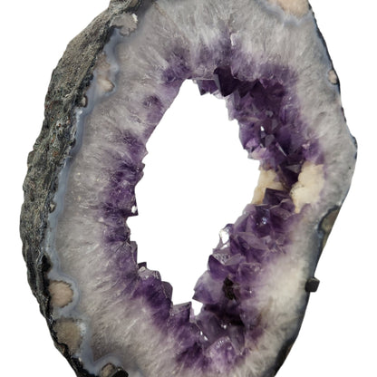 Amethyst Ring on metal stand