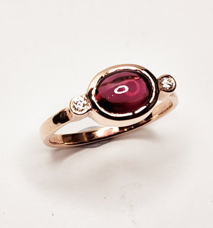 Gypsy Ring Rhodolite Garnet