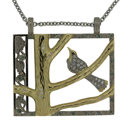 Brown Tree Creeper Pendant