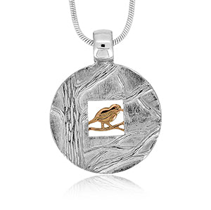 Red-capped Robin Pendant
