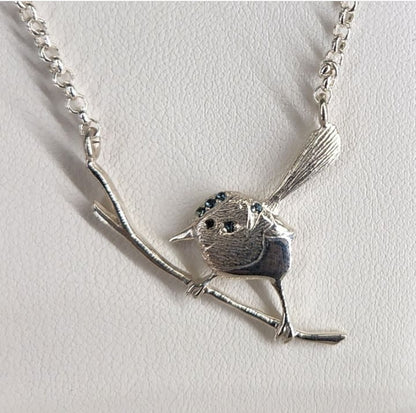 Superb Fairy Wren Pendant (small)